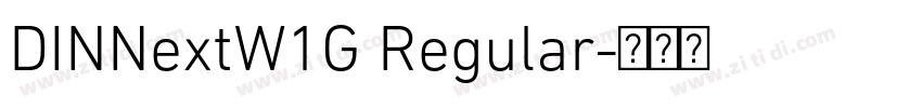 DINNextW1G Regular字体转换
